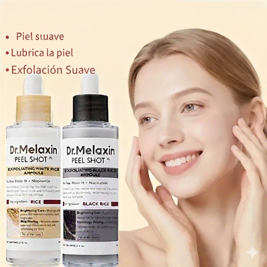 ✨ Dr. Meloxin Peel Shot | Exfoliación Celular de Nueva Generación 🧬con extracto de arroz negro y niacinamida — - ENVIO GRATIS